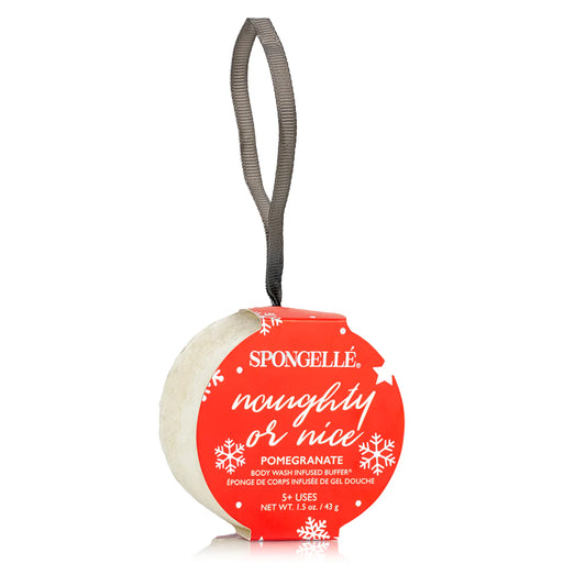 Naughty or Nice | Spongelle  Holiday Ornament